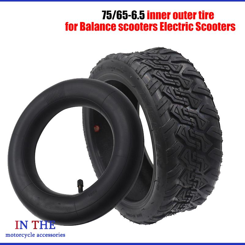 Scooter Tire - إطارات داخلية وخارجية مقاس 10 بوصة،