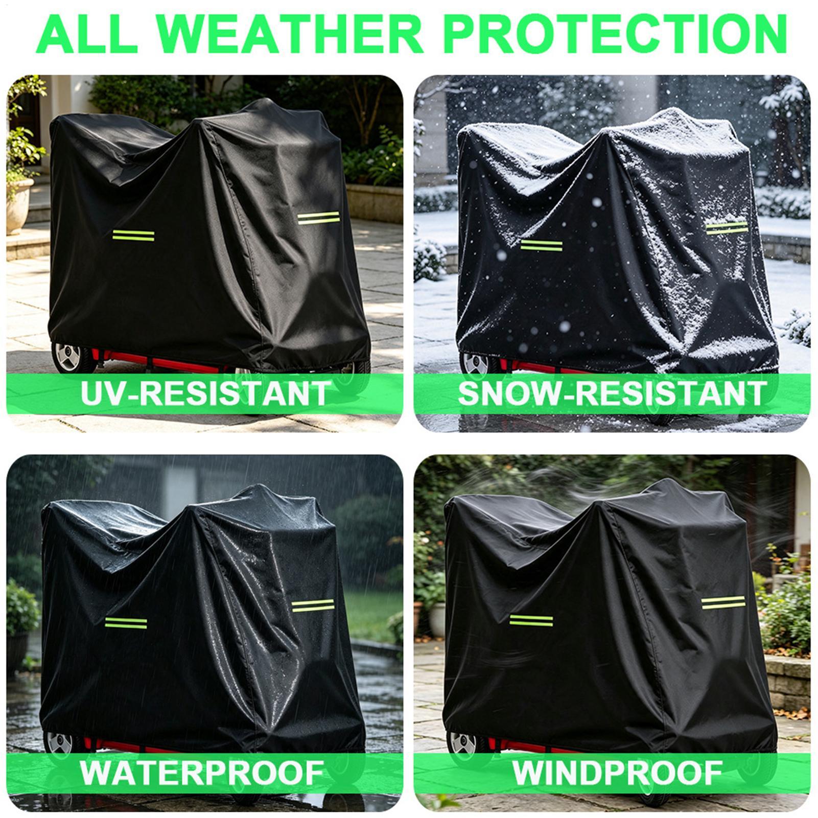 غطاء سكوتر التنقل المقاوم للما - مراجعة Electric Scooter Rain Cover وسعره
