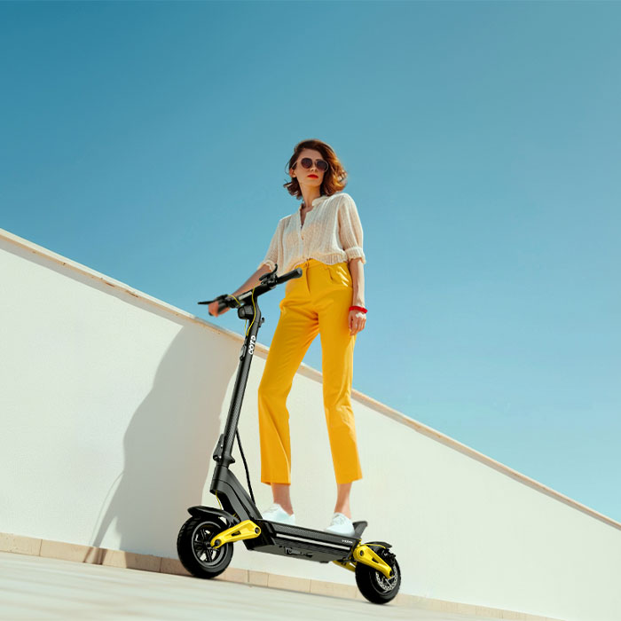 الاتحاد الأوروبي الأسهم C-نوع  - مراجعة Folding Electric Scooter وسعره