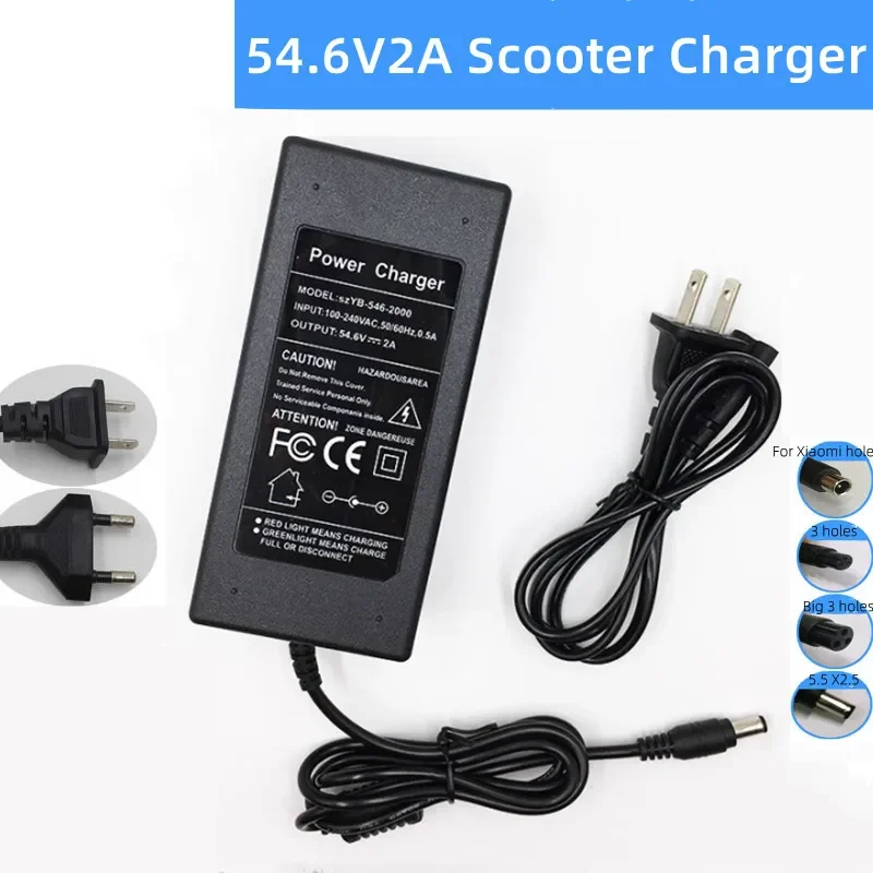 54.6 فولت 2A شاحن بطارية ليثيو - مراجعة Electric Scooter Charger وسعره