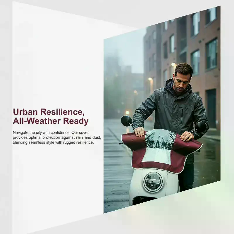 غطاء لوحة القيادة للسكوتر الكه - مراجعة Electric Scooter Rain Cover وسعره